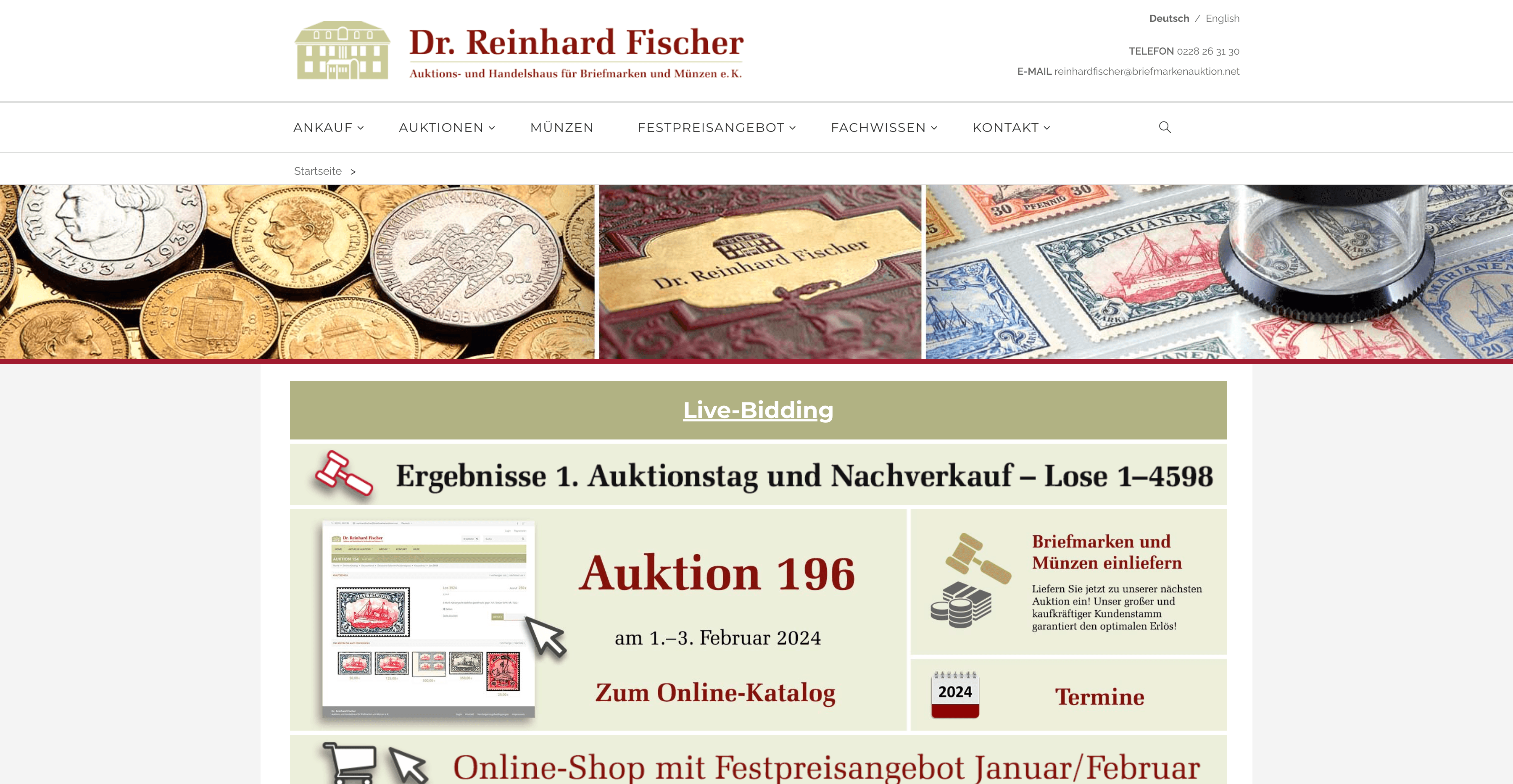 Fischer Webpage